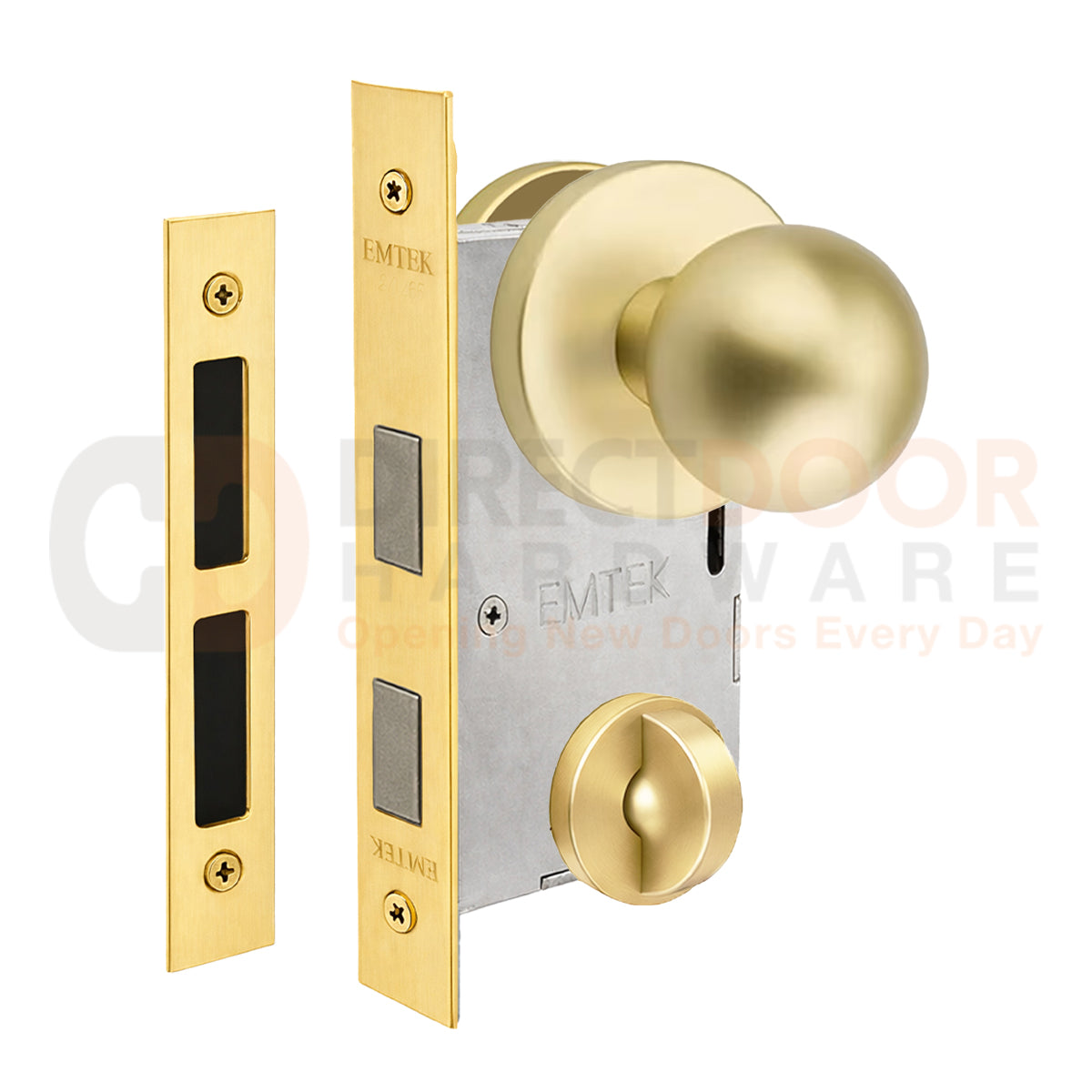 Emtek Orb Interior Mortise Knob with Disk Rosette