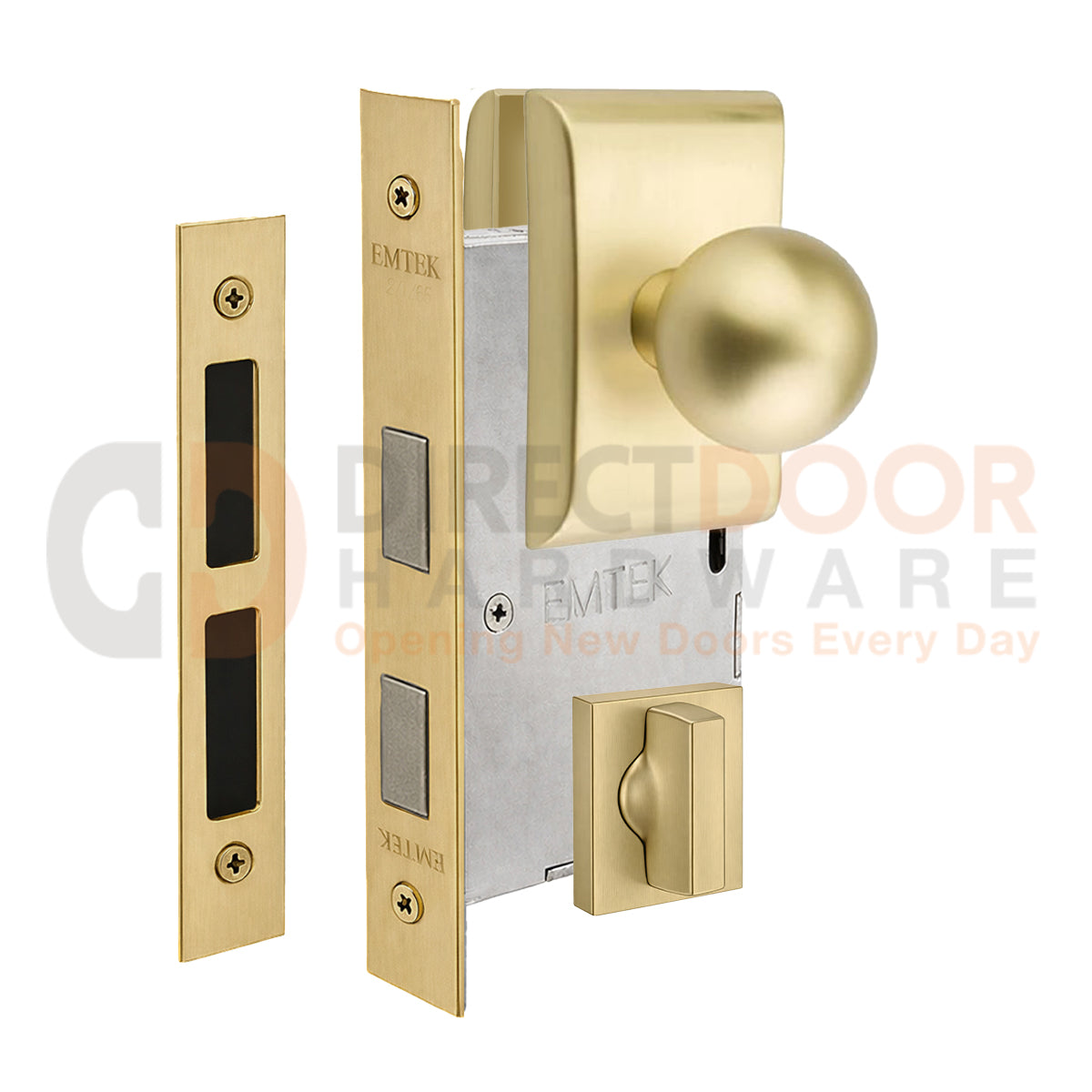 Emtek Orb Interior Mortise Knob with Neos Rosette