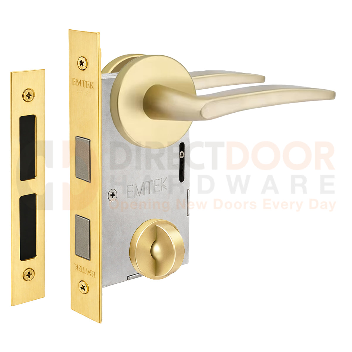 Emtek Poseiden Interior Mortise Lever with Disk Rosette