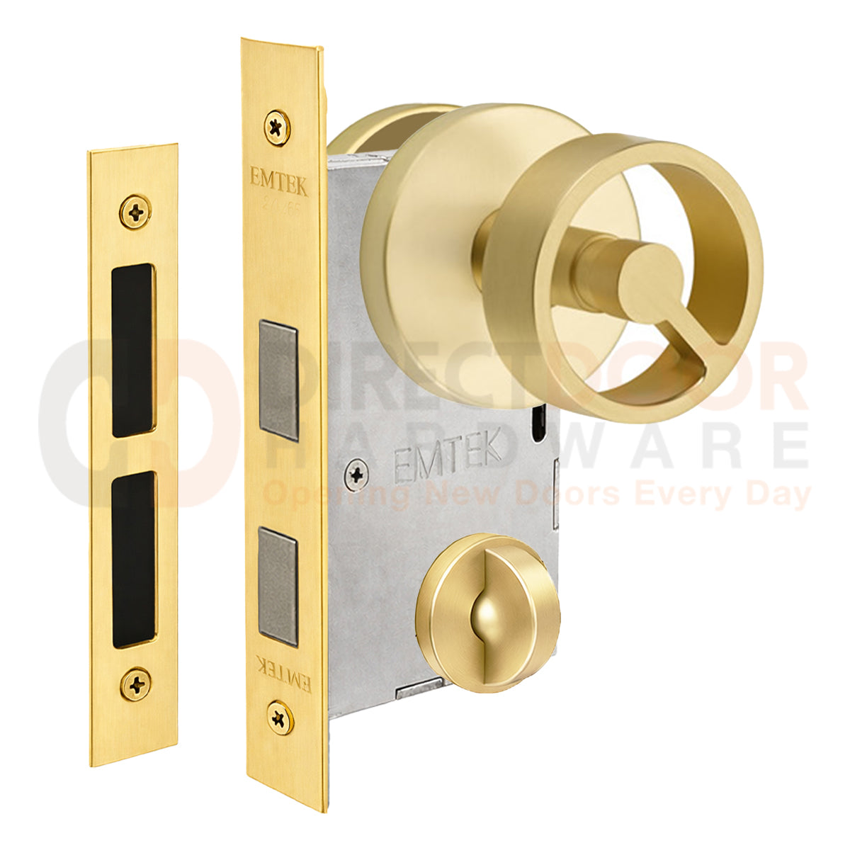 Emtek Spoke Interior Mortise Knob with Disk Rosette