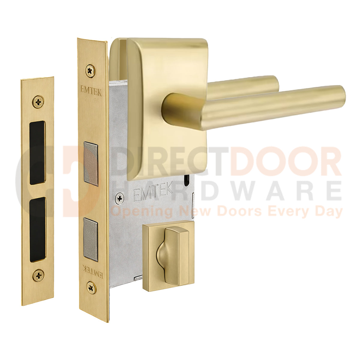 Emtek Stuttgart Interior Mortise Lever with Neos Rosette