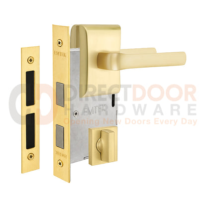Emtek Spencer Interior Mortise Lever with Neos Rosette
