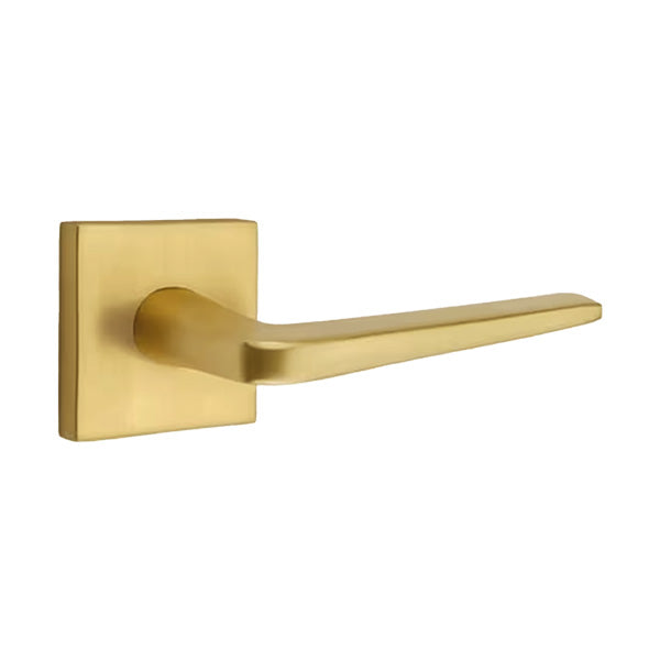 Emtek Athena Interior Mortise Lever with Square Rosette