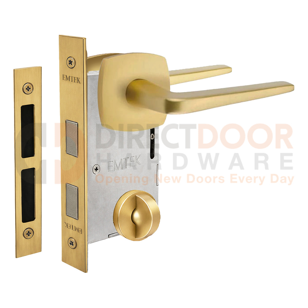 Emtek Athena Interior Mortise Lever with Urban Rosette
