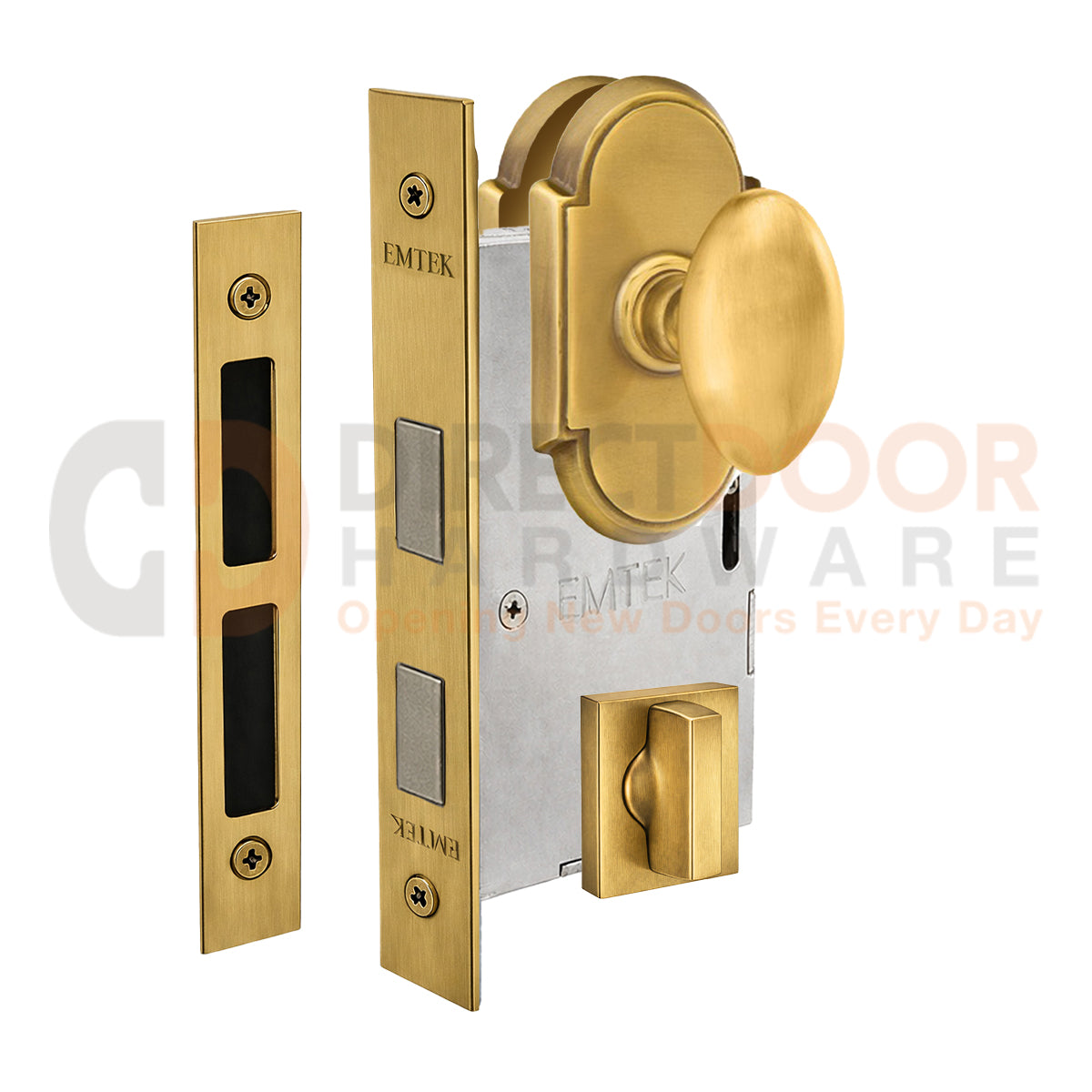 Emtek Egg Interior Mortise Knob with #8 Rosette