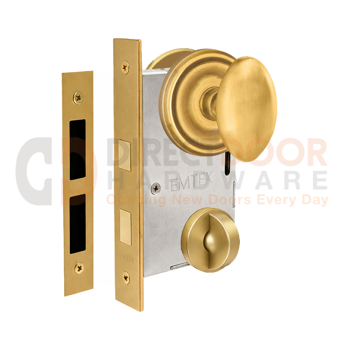 Emtek Egg Interior Mortise Knob with Regular Rosette