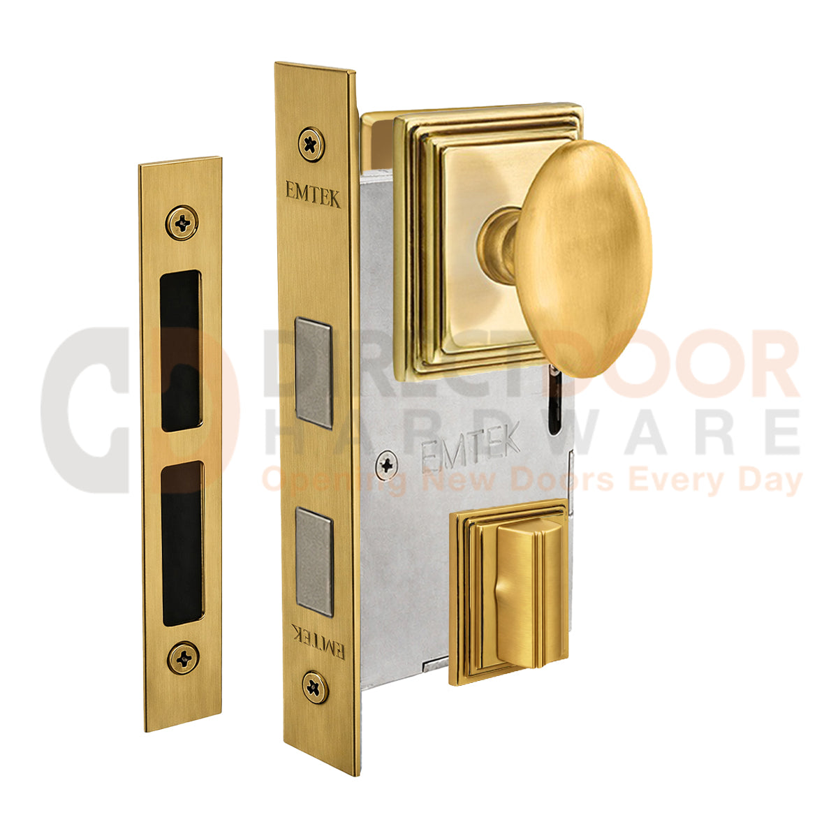 Emtek Egg Interior Mortise Knob with Wilshire Rosette