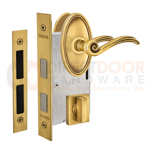 Emtek Elan Interior Mortise Lever with Oval Rosette