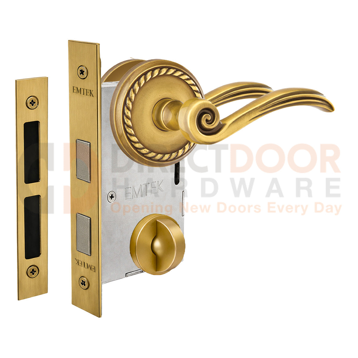 Emtek Elan Interior Mortise Lever with Rope Rosette