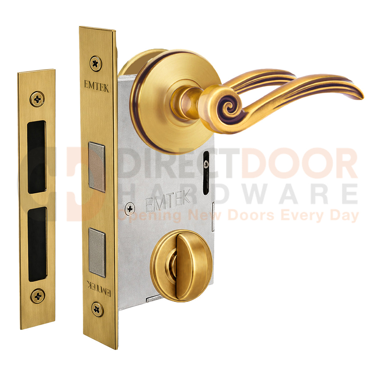 Emtek Elan Interior Mortise Lever with Watford Rosette