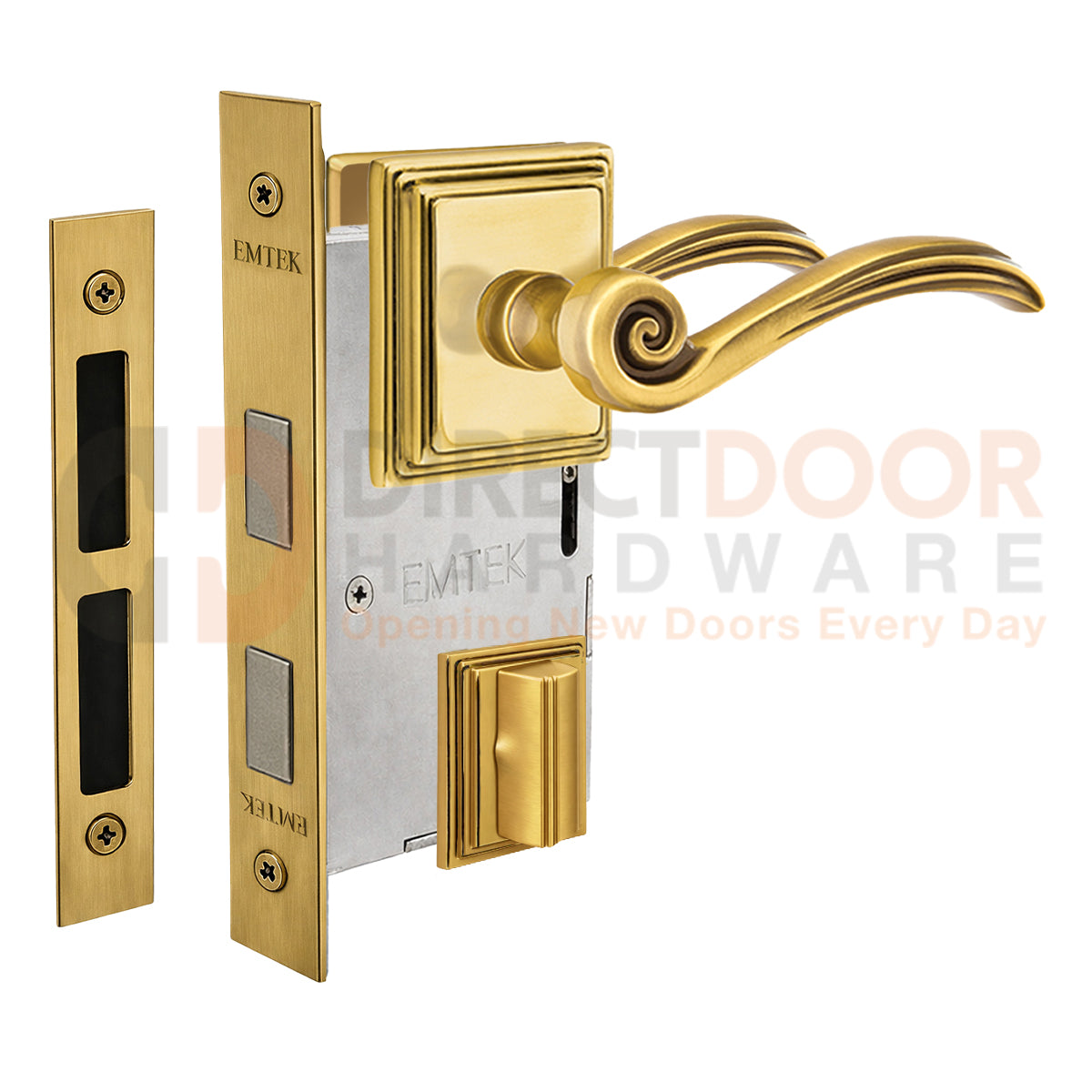 Emtek Elan Interior Mortise Lever with Wilshire Rosette