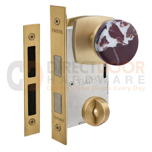 Emtek Rosso Levanto Interior Mortise Knob with Urban Rosette