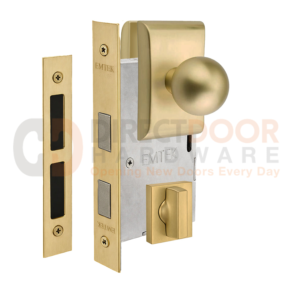 Emtek Orb Interior Mortise Knob with Neos Rosette