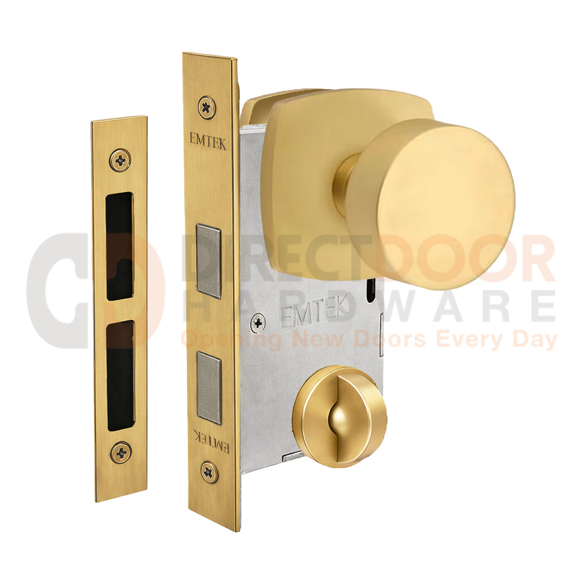 Emtek Round Interior Mortise Knob with Urban Rosette