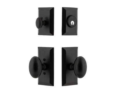 Ageless Iron Aeg Knob with Vale Short Plate Combo Entry Set