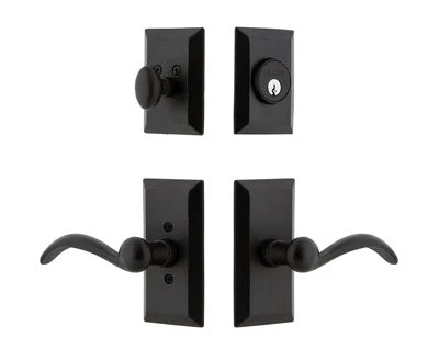 Ageless Iron Tine Lever with Vale Short Plate Combo Entry Set