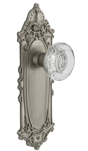 Nostalgic Warehouse Victorian Plate with Round Crystal Knob
