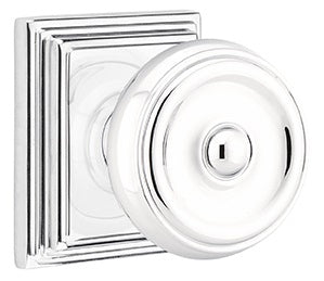 Emtek Waverly Knob with Wilshire Rosette
