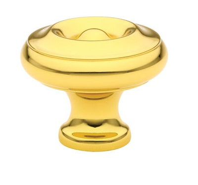 Emtek Waverly 1 Inch Cabinet Knob Polished Brass