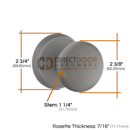 Emtek Sandcast Bronze Winchester Door Knob Style 2 Rosette