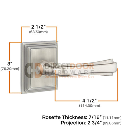 Emtek Wembley Lever with Wilshire Rosette