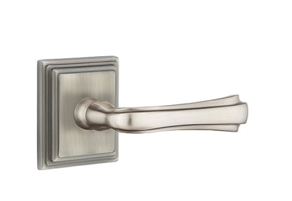 Emtek Wembley Lever Pewter-Wilshire Rosette