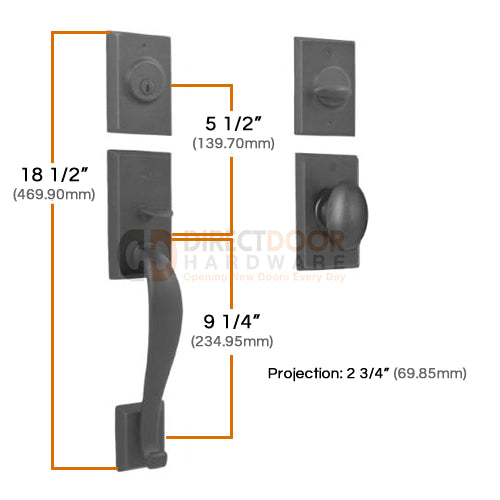 Weslock Aspen Handleset