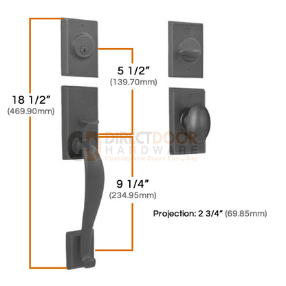 Weslock Aspen Handleset