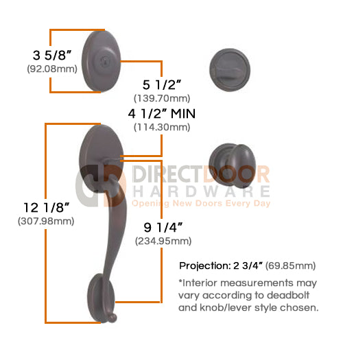 Weslock Lexington 2100 Series Handleset