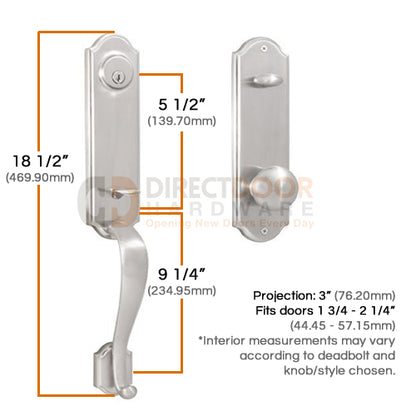 Weslock  Mansion 6600 Series Handleset