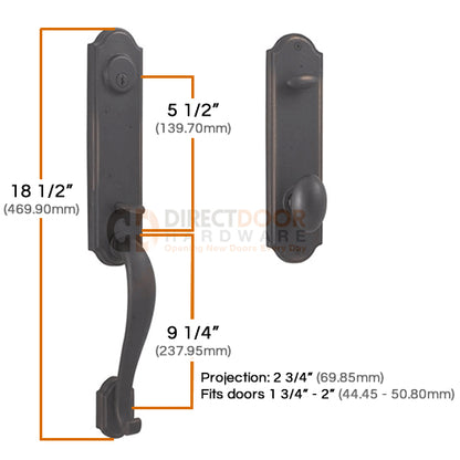 Weslock Stonebriar Handleset