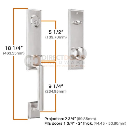 Weslock Woodward Entrance Handleset