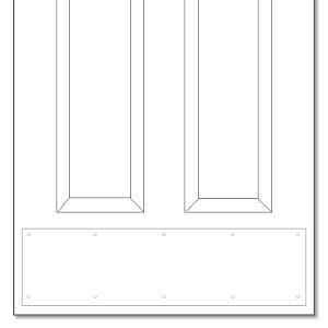 White Plastic Kickplate