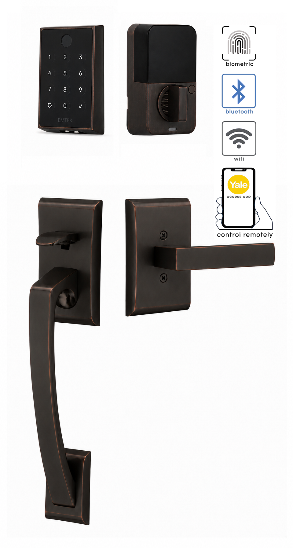 Emtek Ares Entrance Handleset