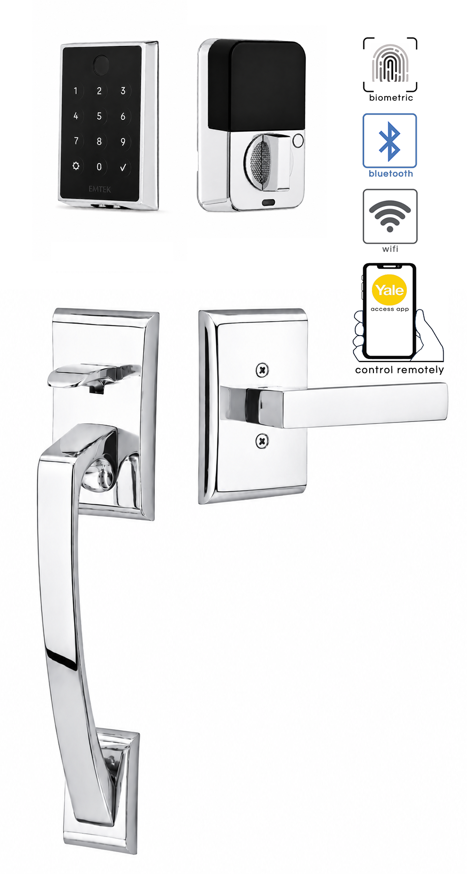 Emtek Ares Entrance Handleset