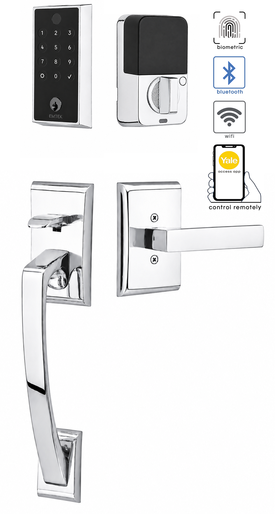 Emtek Ares Entrance Handleset