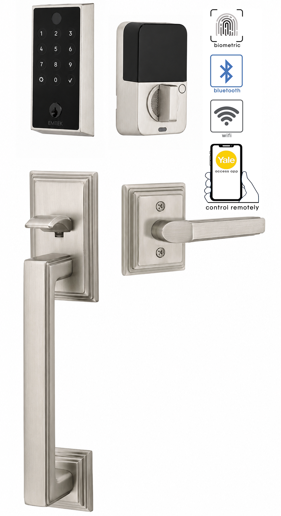 Emtek Hamden Entrance Handleset