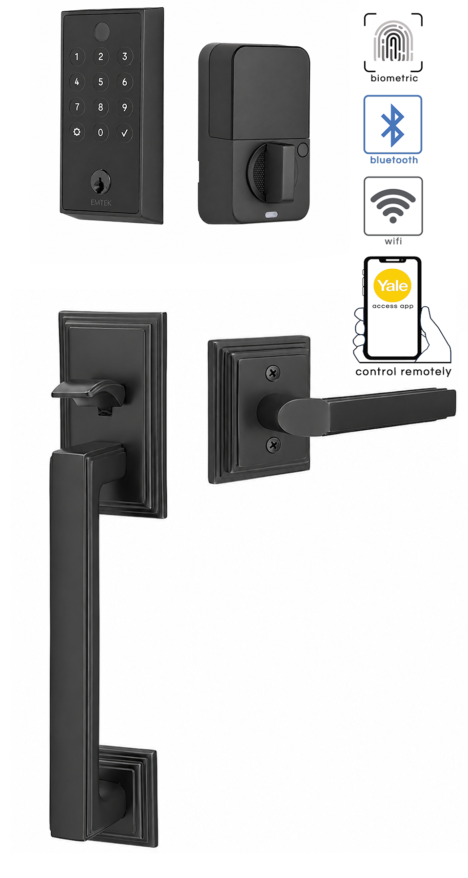 Emtek Hamden Entrance Handleset