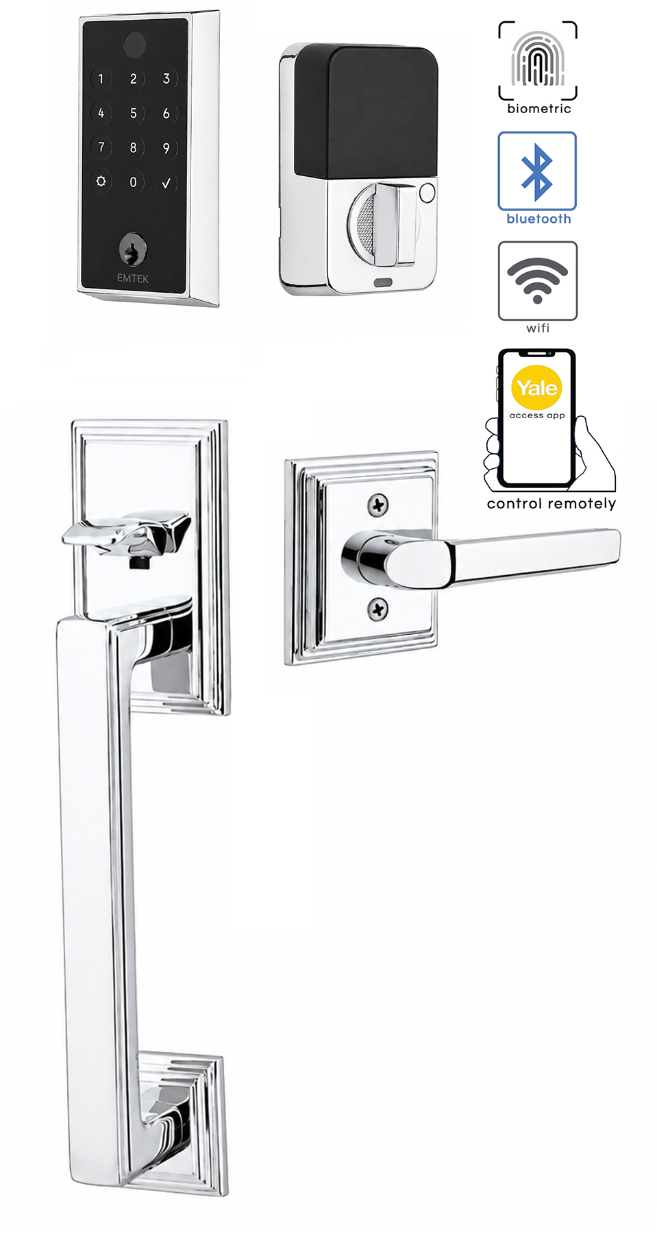 Emtek Hamden Entrance Handleset