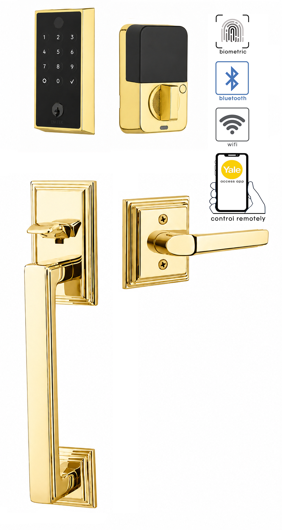Emtek Hamden Entrance Handleset