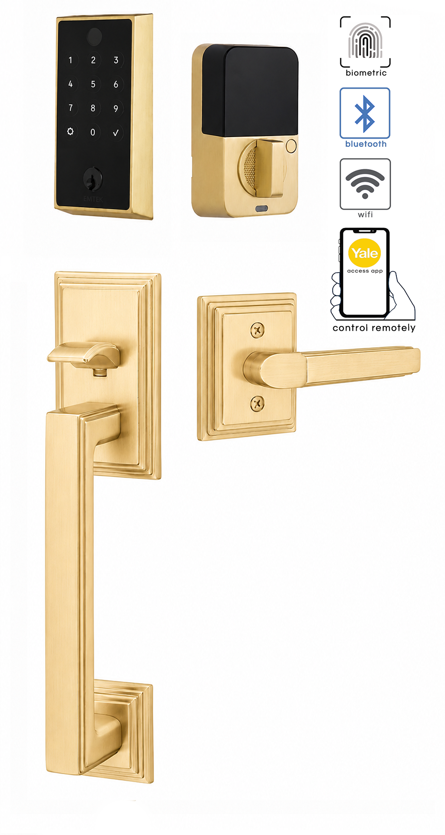 Emtek Hamden Entrance Handleset