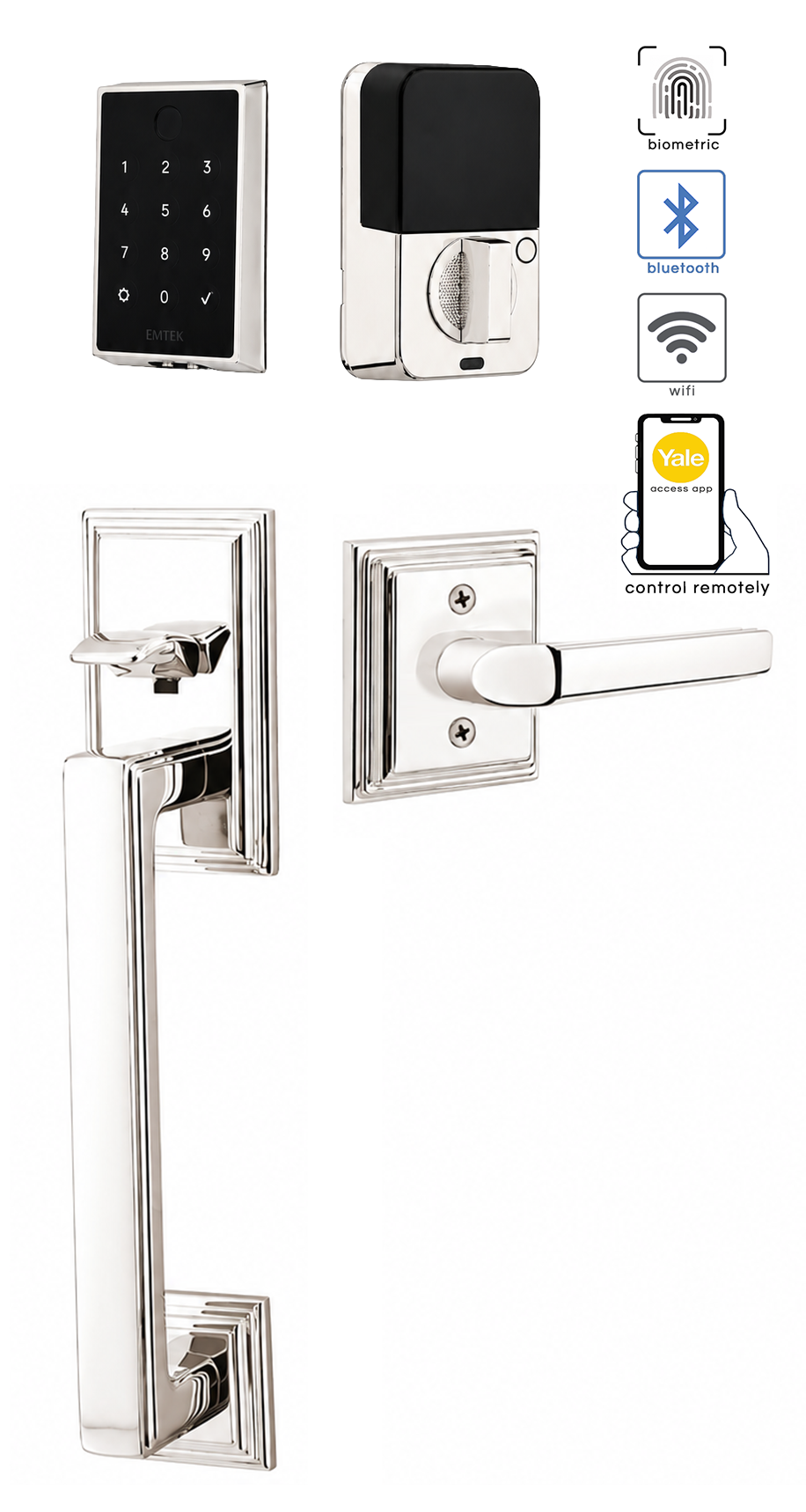 Emtek Hamden Entrance Handleset