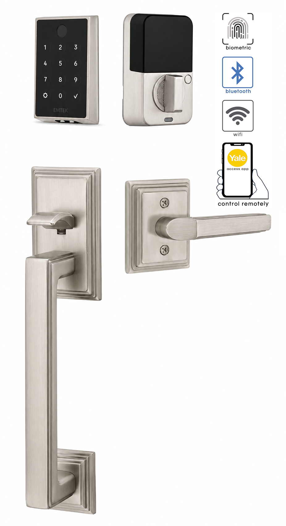 Emtek Hamden Entrance Handleset