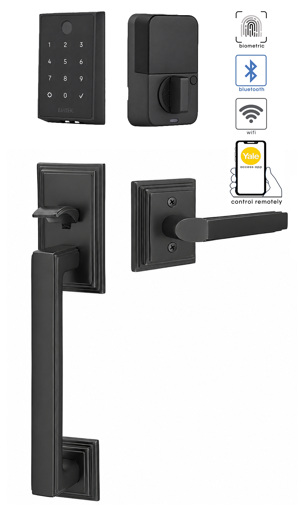 Emtek Hamden Entrance Handleset