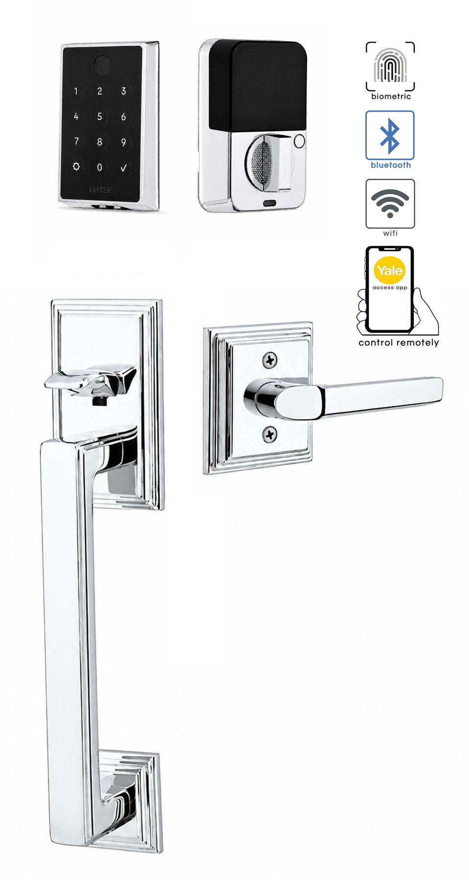 Emtek Hamden Entrance Handleset