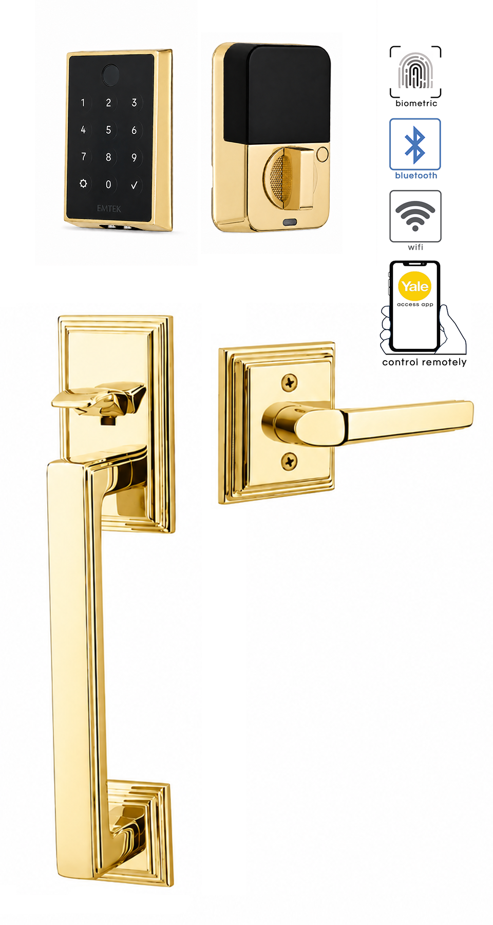 Emtek Hamden Entrance Handleset