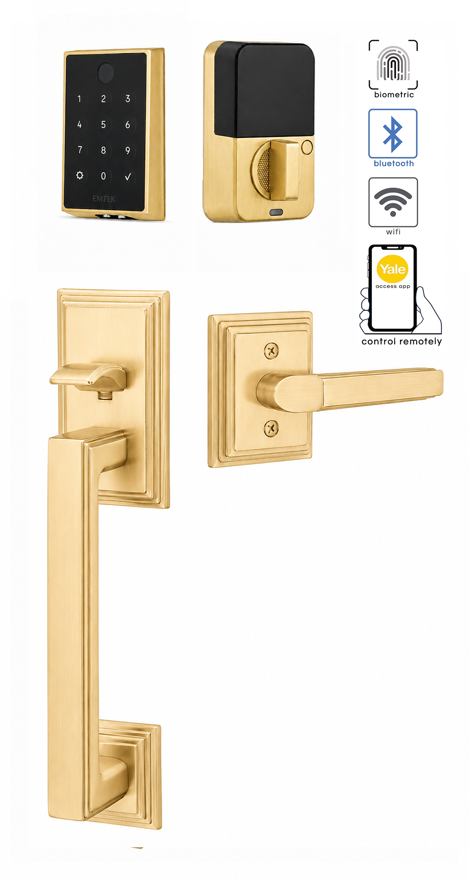 Emtek Hamden Entrance Handleset