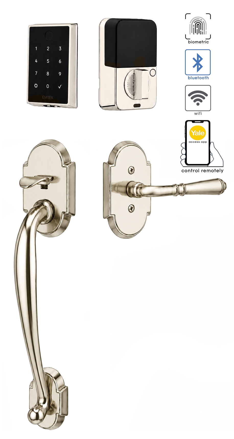 Emtek Nashville Entrance Handleset