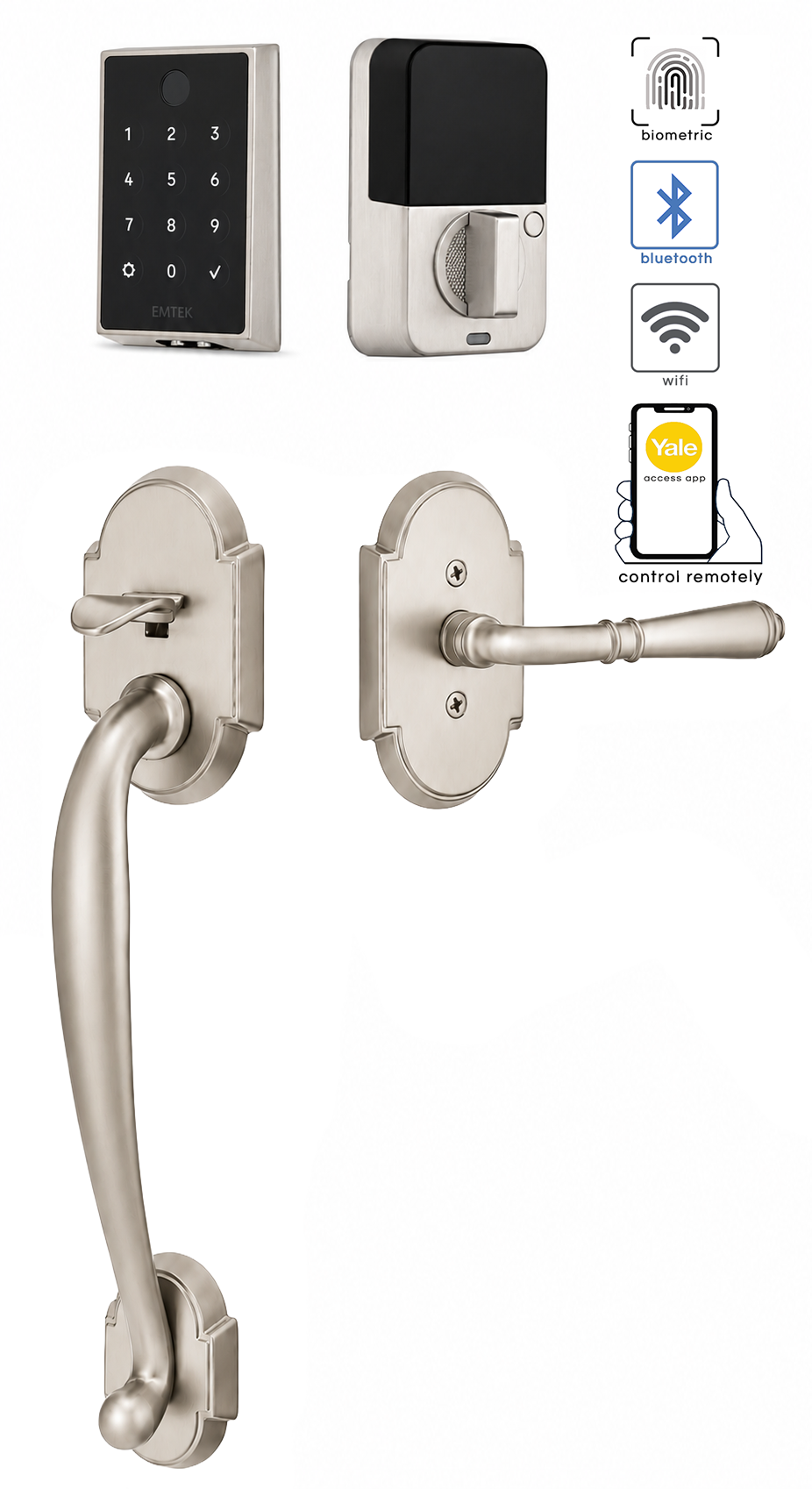 Emtek Nashville Entrance Handleset
