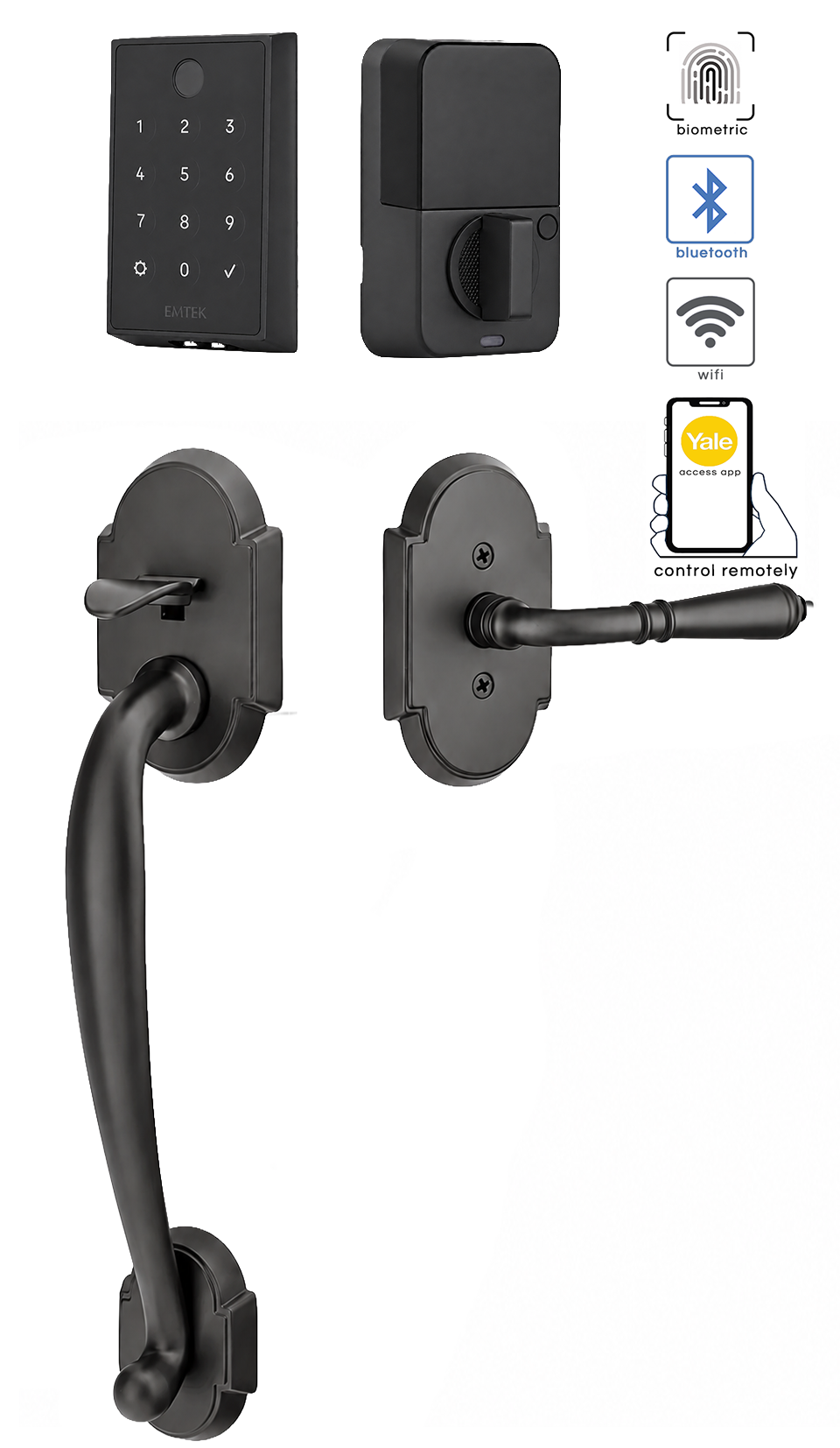 Emtek Nashville Entrance Handleset